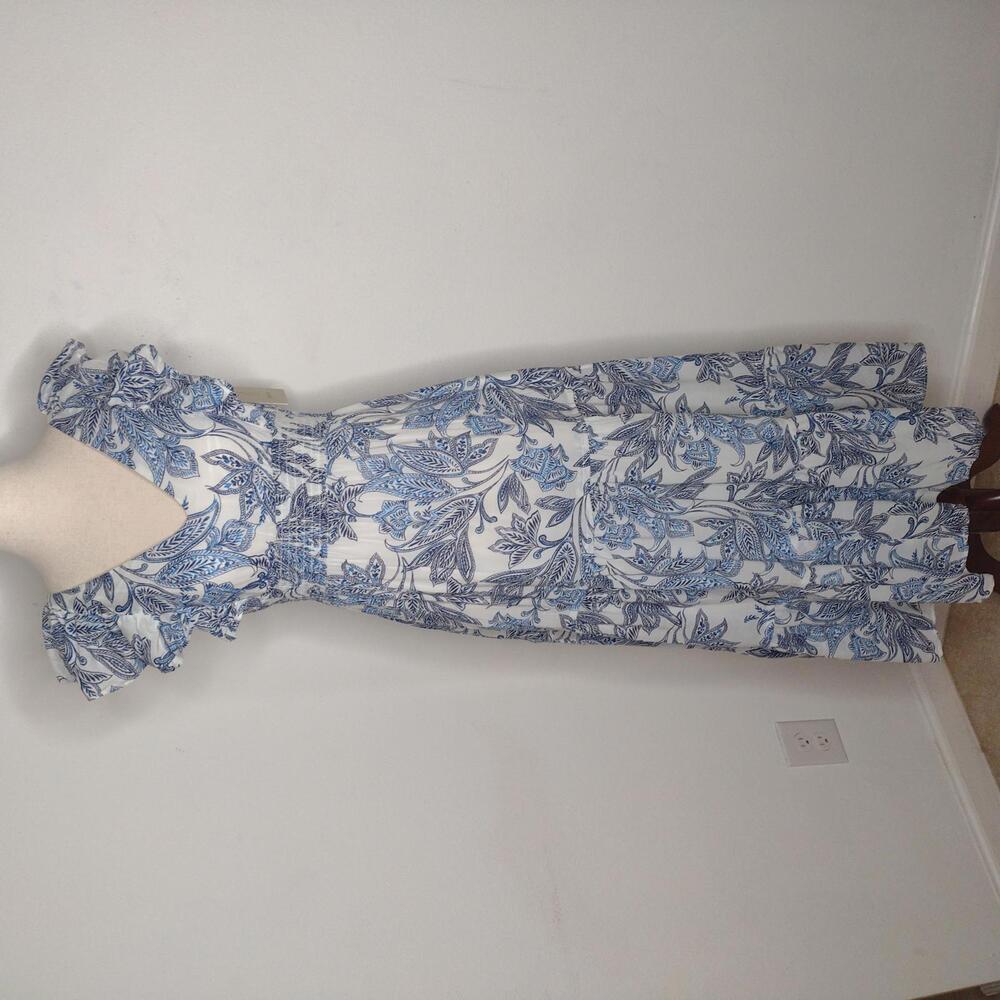 NWT Joie Women's White/Blue Dress Size XS
